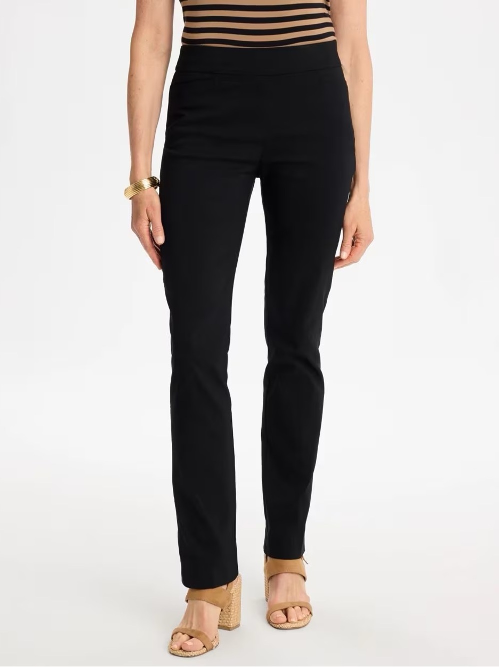 Chico's Brigitte Slim Pull-On Pants - Black
